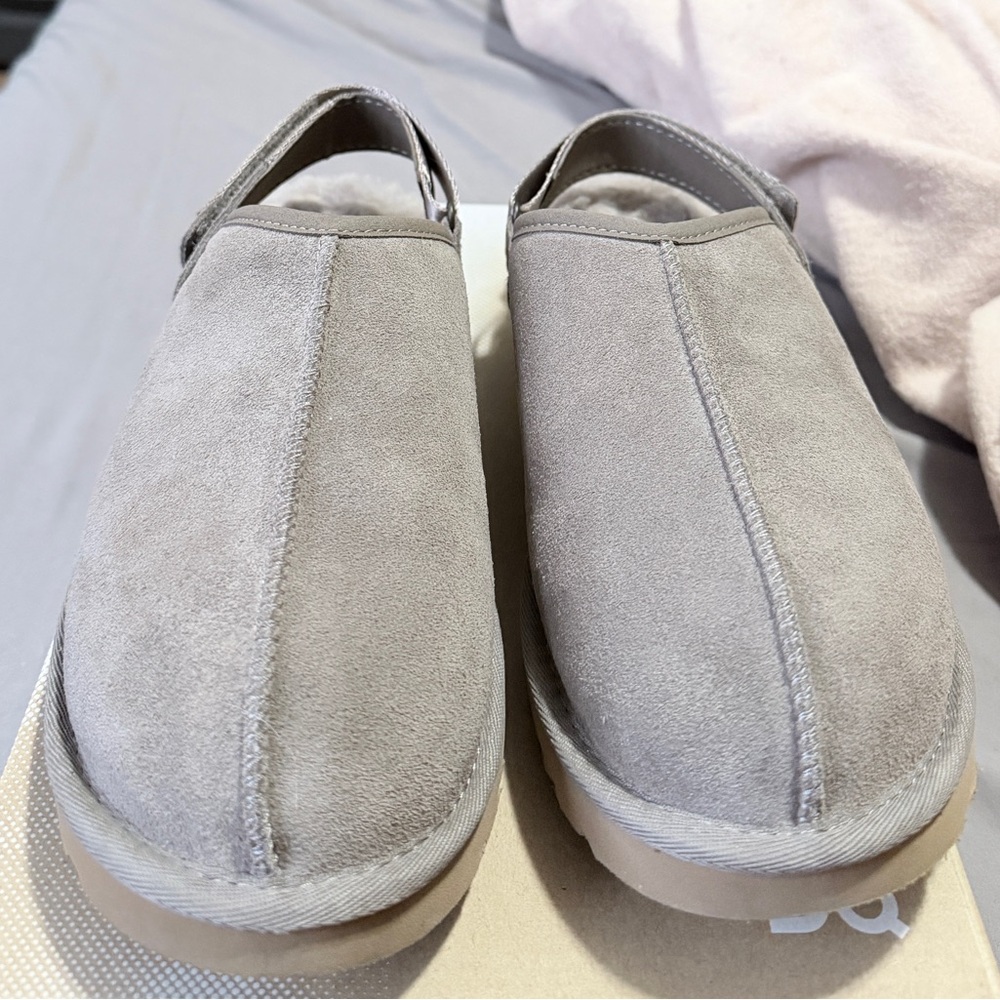 UGG Women's Gray Suede Slippers